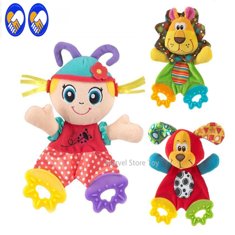 を玩具夢赤ちゃん幼児ソフトなだめるおもちゃタオル遊び冷静人形おしゃぶり発達玩具ライオン犬おもちゃ用新生児 Toys For Newborns Appeasement Toysdevelopmental Toy Aliexpress