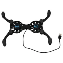 Портативный складной USB 2 вентилятора ПК компьютер ноутбук охлаждающая подставка