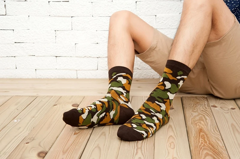 5 пар мужских носков новые весенние хлопковые мужские носки в армейском стиле высококачественные камуфляжные носки для мужчин