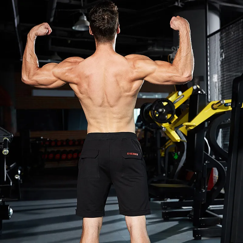 GYMLOCKER новые летние шорты мужские модные брендовые дышащие мужские повседневные плотные шорты спортивные хлопковые пляжные шорты спортивные штаны