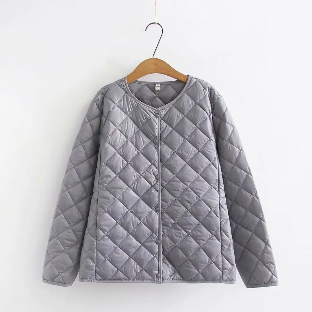 

A31 Autumn Winter Plus Size Women Clothing Parkas 4XL Casual Fashion Loose Thin and light Padded Coats 048