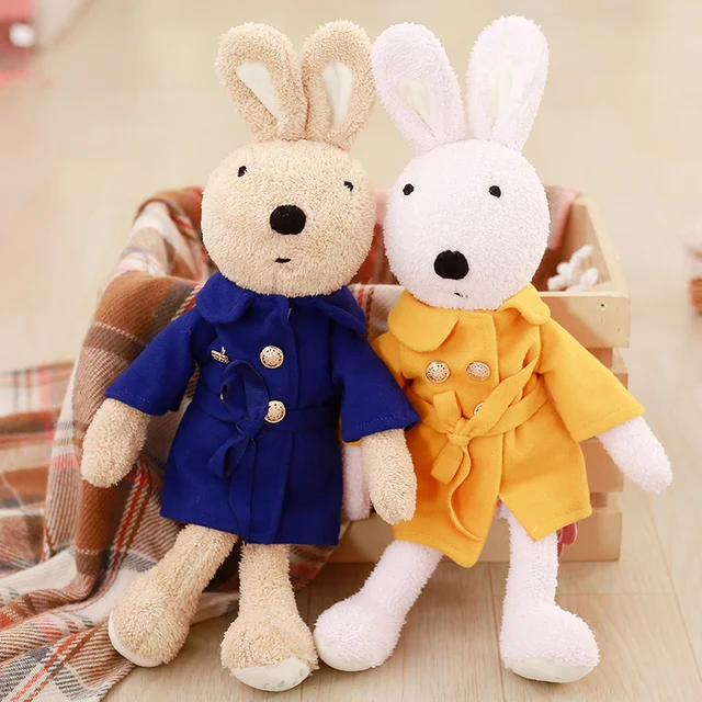 30cm Clothes for Dolls Bunny Cats Bears Plush Toy 1/6 BJD Clothes Dolls Windbreaker Sweater Clothing Girl Toys for Kids Gifts 3