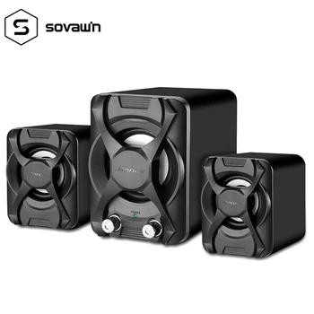 

5W Speakers Computer Bass Wired Subwoofer Stereo Full-range USB Portable Mini Desktop Speaker For Computer MP3 Laptop Smartphone