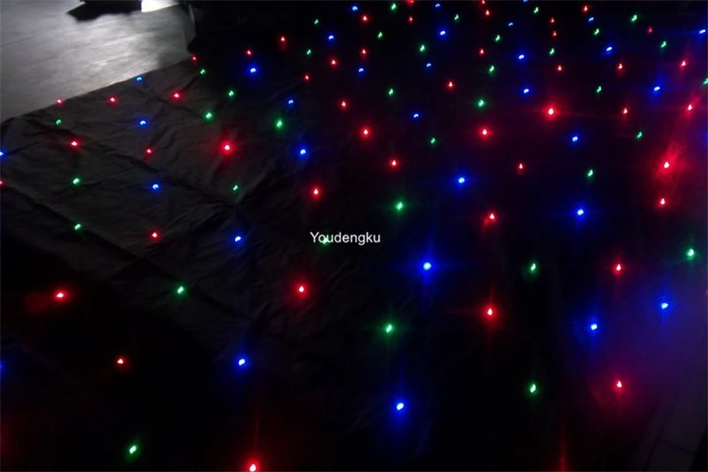 3*5 м led тканевое освещение rgb led небо звезда занавес фоновая ткань rgbw led ткань с контроллером