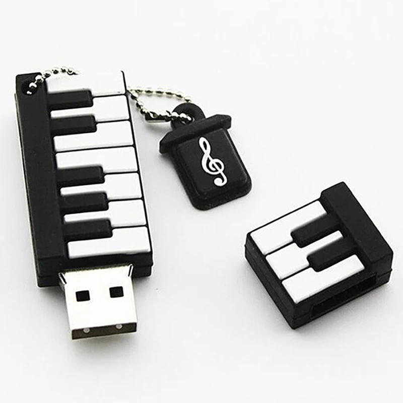 Тип Фортепиано флеш-накопитель USB 3,0 64 ГБ 32 ГБ флэш-накопитель портативный 128 Гб карта памяти флеш-накопитель 16 ГБ 8 ГБ конвертер - Цвет: black