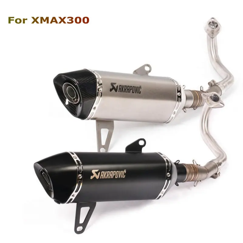 

Akrapovic exhaust motorcycle Xmax 250 Modified Exhaust Muffler Xmax 300 Slip-On For YAMAHA Xmax Series Scooters 2017-2019