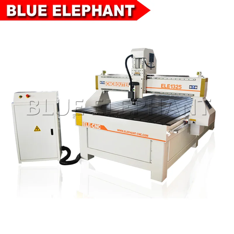Высококачественный фрезерный станок с ЧПУ Blue Elephant 1325 3d cnc новым вакуумным столом