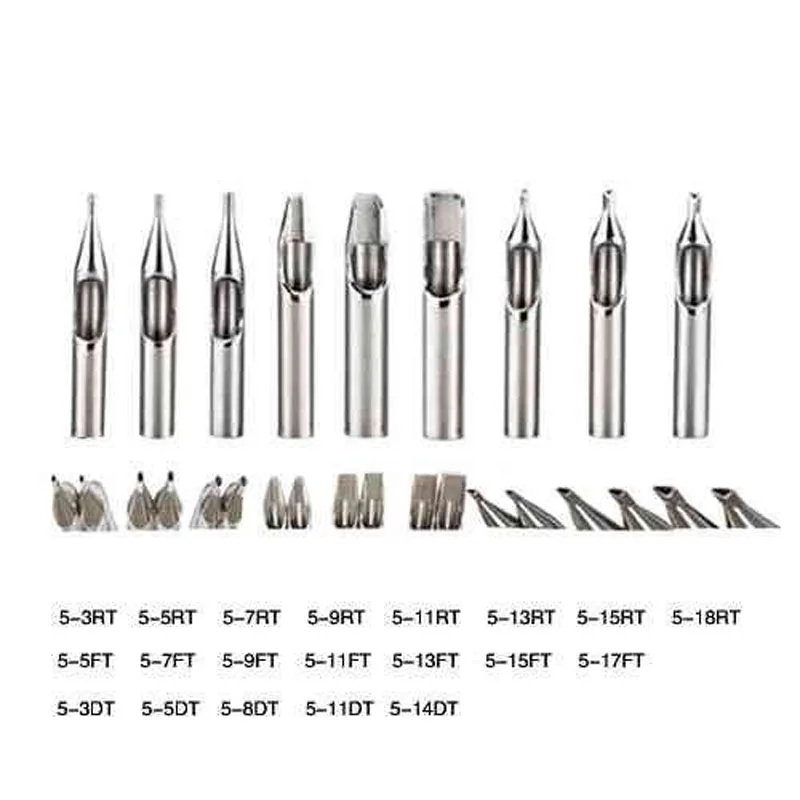 

BJT STAINLESS STEEL TATTOO TIPS SET FOR GRIP & MACHINE R F D