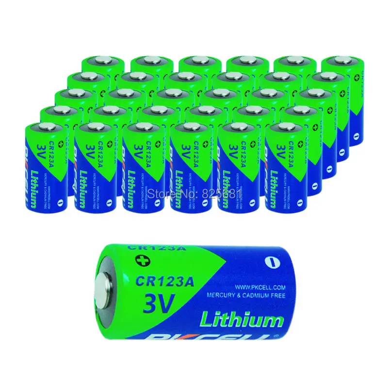 30Pcs 3V Lithium MnO2 battery CR123A CR 123 123A 16340 CR17345 17345