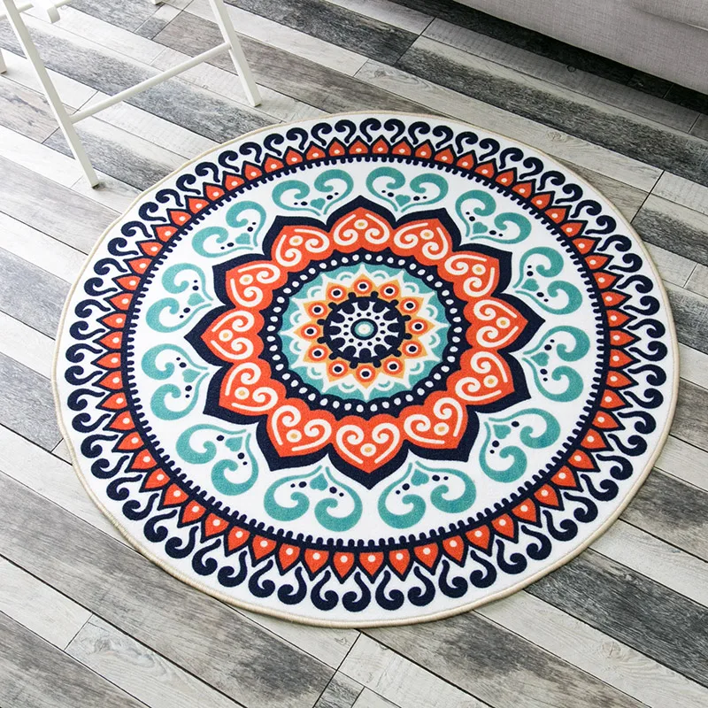 

2017 New Rugs Rug Alfombras Magic Flower Coffee Table Circle Carpet Entranceway Computer Cushion Slip-resistant Household Mats