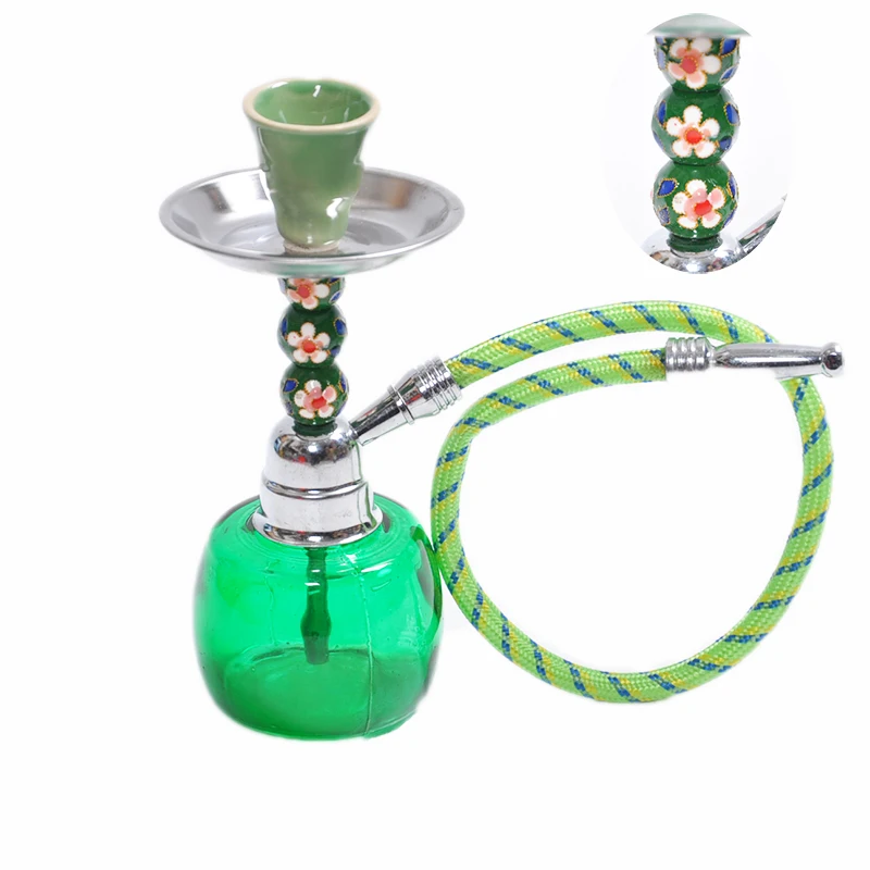 Pumpkin Hookah Glass Vase Premium The big smoke Black/Red/Green shisha