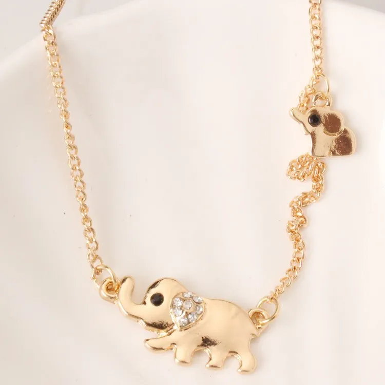 Женское Ожерелье чокер с кристаллами 2 размера|elephant necklace|crystal necklacedesigner necklace |