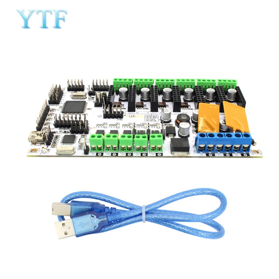 3d принтер Hotend латунь многоцветный сопла управления наборы мать плата Румба с 6 шт. DRV8825 или A4988 TMC2100 TMC2130 TMC2208