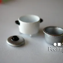 Мини игрушечный дом моделирование сцены мебель аксессуары модель реквизит еда, чтобы играть белый симулятор рисоварки могут быть сожжены