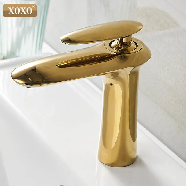 Black and Gold Basin Faucet 4