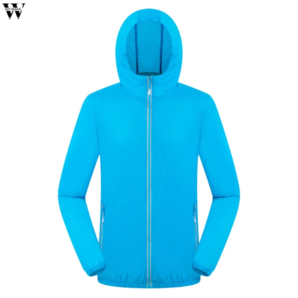 

Anti-Uv Basic Jacket Women Men 2019 Summer Ultra Light Coat Waterproof Windbreaker Girls Ladies Jackets Hooded JUNE12