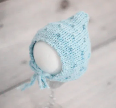 

Newborn Pixie Hat, Baby Photography Prop, Rabbit Kisses bonnet Baby Boy Outfit