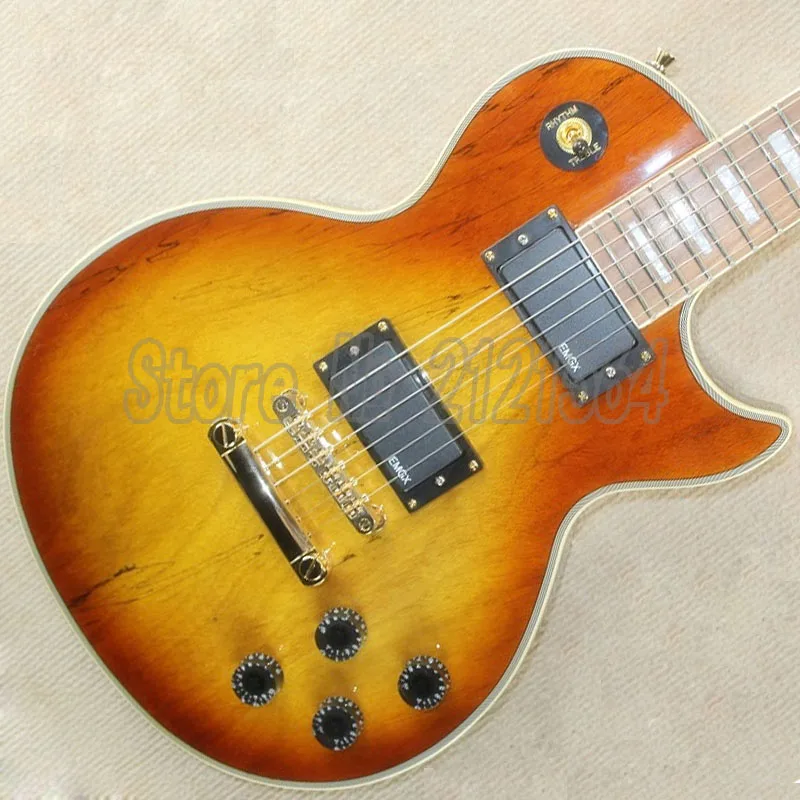 

Free Shipping Custom Shop Guitar LP 2016 New Arrival Spalted Maple Top 6Strings Chinese Chibson Electric Guitars