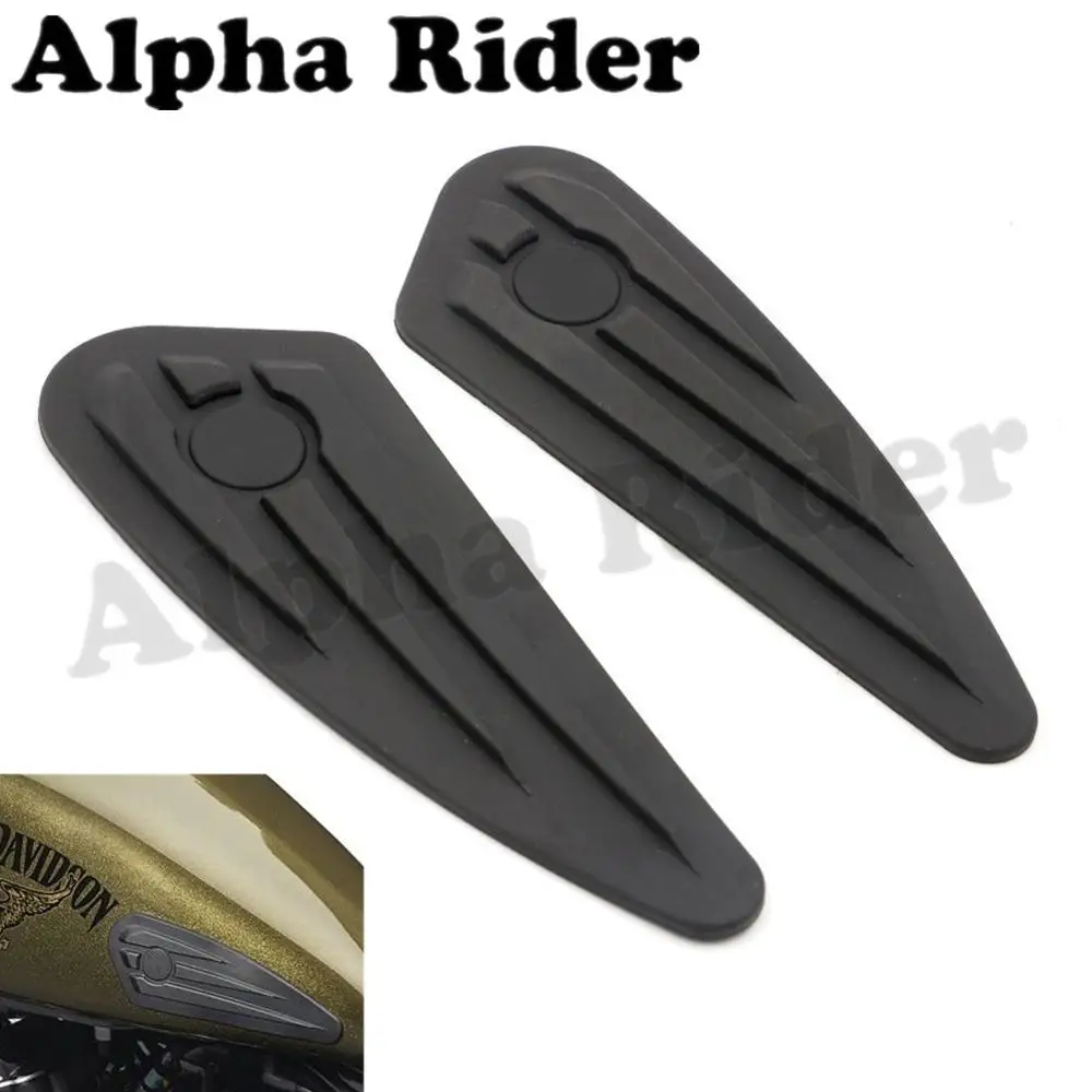 

Rubber Tank Stickers Pads Patella Knees Legs Protect for Harley Street 500 XG500 750 XG750 Softail Slim FLS XL 1200X 1200V 883L