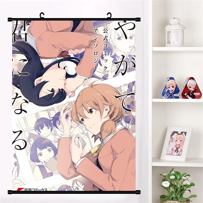 L Японское аниме Блум в вас Koito Yuu Nanami Touko Saeki Sayaka настенный свиток плакат Настенные подвесные плакаты коллекция домашнего декора - Цвет: L