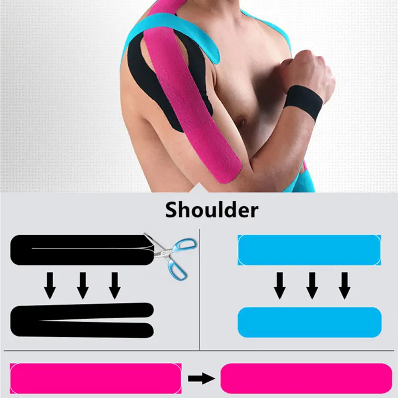 Muscle Recovery Tape Support Sport Equipment Fitness Safety Ease Pain Waterproof Low Irritation Sturdy Breathable Muscle Bandage