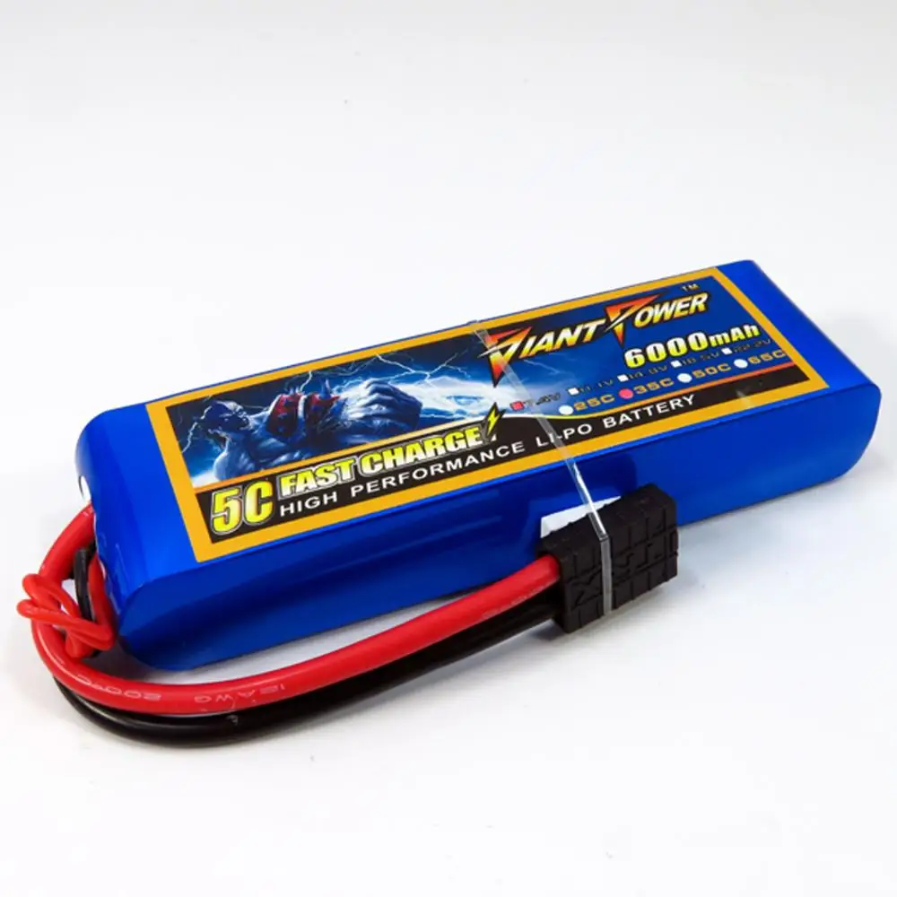 7.4V/2S 6000mAh 35C LiPo Battery For E REVO TRAXXAS SLASH 4x4 RC scale