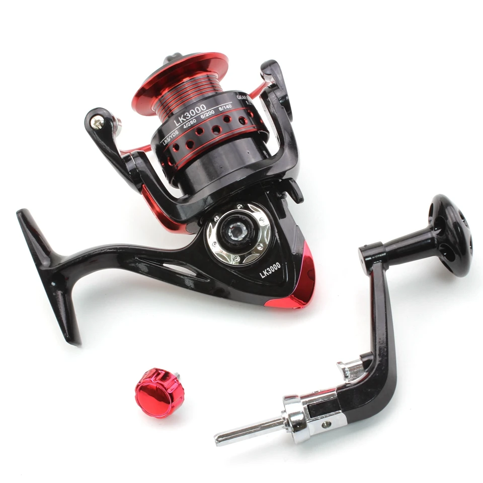 2000 3000 4000 Series LK Spinning Fishing Reel Fishing Wheel for Saltwater Metal Spool Fishing Reels Metal Coil fishing tackle