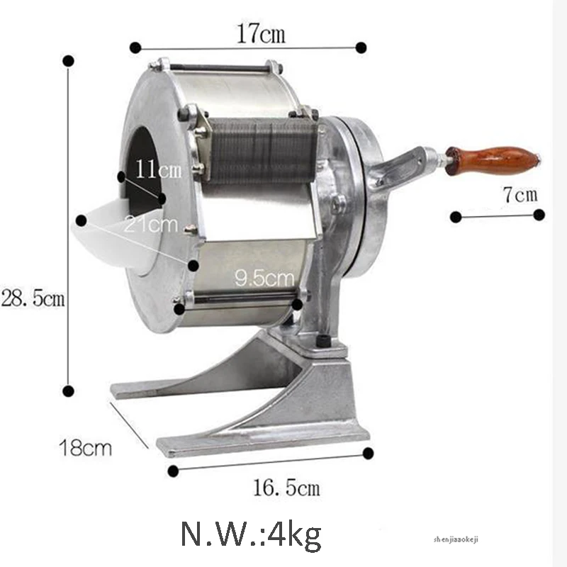 Небольшой коммерческий слайсер для овощей измельчитель картофеля ручной резак многофункциональная машина для резки моркови нарезки дома 1 шт