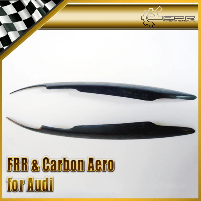 

Car-styling Carbon Fiber Headlight Cover Eyelid Eyebrow Fit For Audi A4 B7 2006-2007