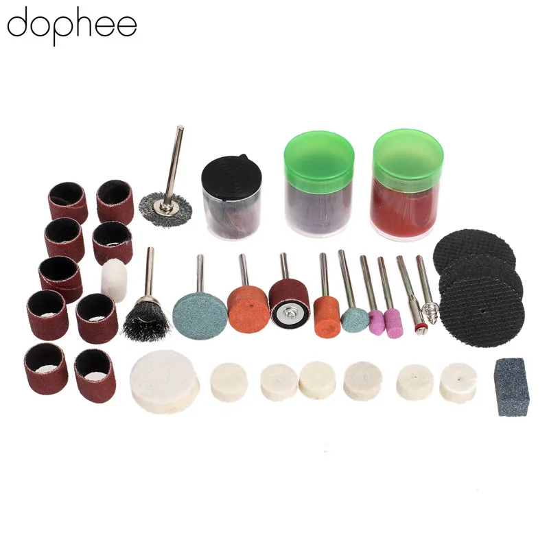 dophee 105Pcs Mini Drill Dremel Accessories Rotary Polishing Grinding Cutting Carving Bits for Dremel Rotary Tool DIY Tools