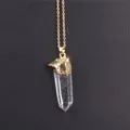 24 шт./лот, подвески-подвески из натурального кварца, ожерелье из проволочного камня, Женские Ювелирные изделия