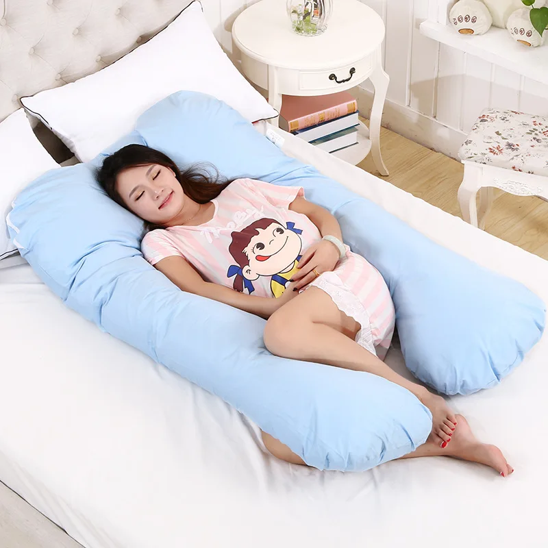 130*70cm Sleeping Pillow For Pregnant Women Pregnancy U Shape Pillows