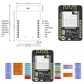 

ESP32-CAM WIFI Bluetooth Development Board 5V ESP32 Module with OV2640 Camera HJ55