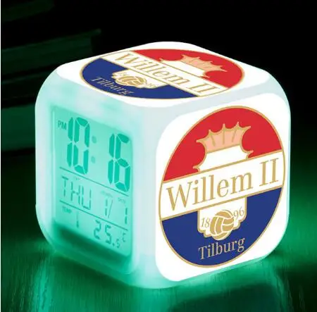 Willem II Футбол/Футбольный Клуб Команда цифровые часы reveil enfant Eredivisie команда светодио дный будильник reloj despertador часы