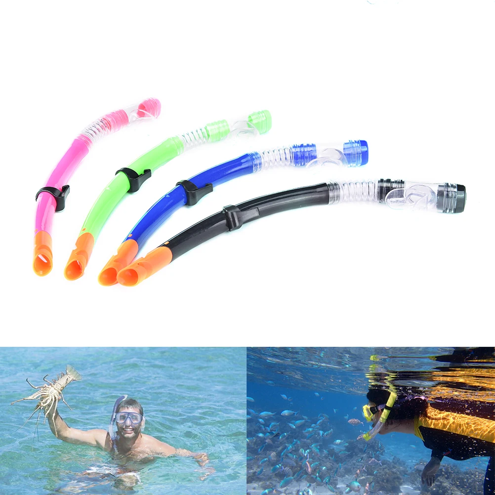 1PCS Silicone Full Dry Diving Swimming Snorkel Breathing Tube Replacement For Adults Children