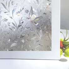 Funlife 60x200cm Decor Window Privacy Film Vinyl Self-adhesive Film Stained Window Film Window Clings Static Window Sticker