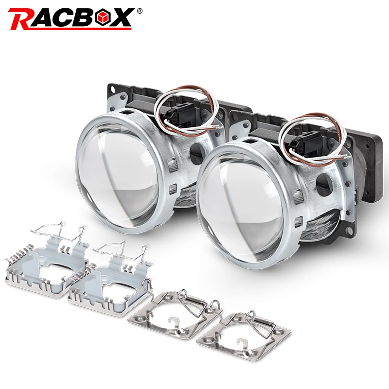 3.0 inch Q5 Square Bi-xenon Projector Lens HID Headlight Full Metal Headlamp Lenses Use D1S D2S D2H D3S D4S Bulbs Car Styling | Автомобили