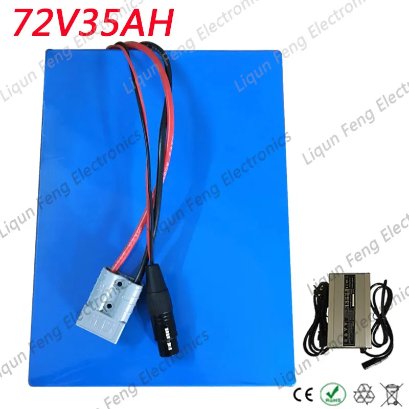 Cheap 72V Lithium Battery 72V 35AH Electric bicycle battery 72V 3000W Electric bike tricycle wheelchair battery with 84V 5A charger 0 Cheap 72V Lithium Battery 72V 35AH Electric bicycle battery 72V 3000W Electric bike tricycle wheelchair battery with 84V 5A charger 0