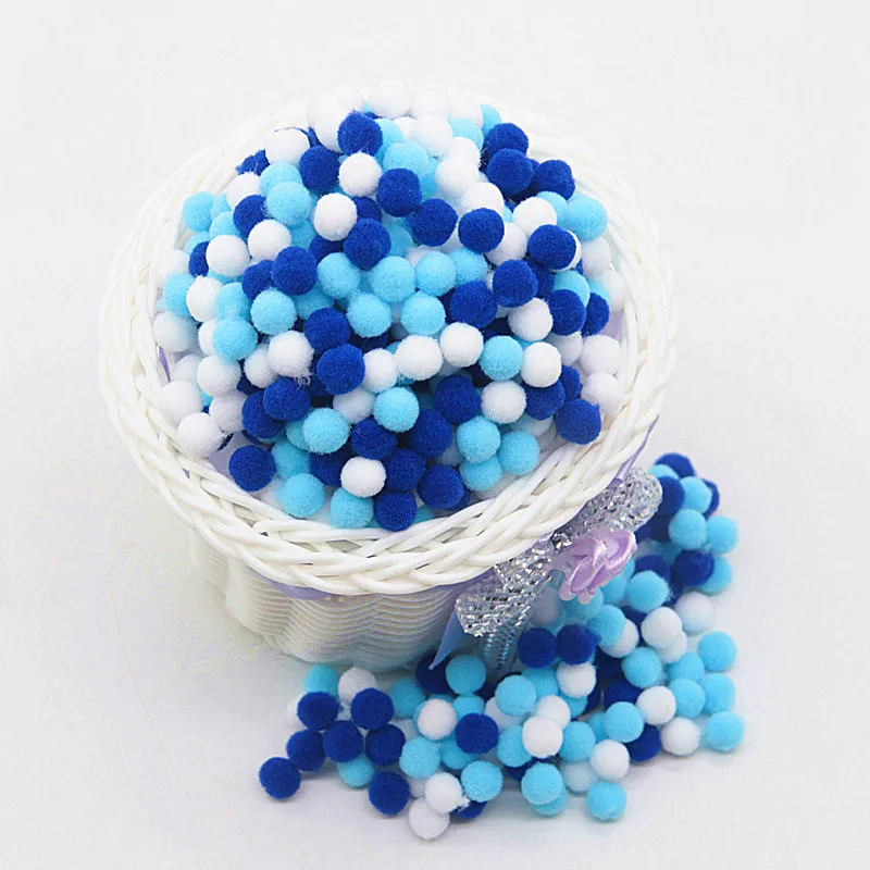 Мини Помпон 8 мм Pom Poms Ponpon многоцветные Pompony ремесла поставки DIY для детской игрушки швейные украшения для дома и свадьбы 20 г