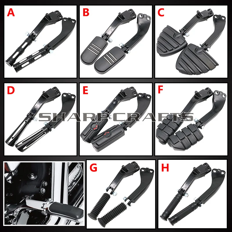

Passenger Footpegs Foot Peg Mounting Brackets Mounts Case For Harley Dyna Glide EFI FXDF FXDL FXDB FXDC FXD FLD FXDWG
