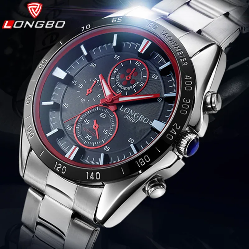 

LONGBO Watch Men Top Brand Watches Luxury Quartz Stainless Steel Business Men Watch Waterproof Casual Watch Relogio Masculino