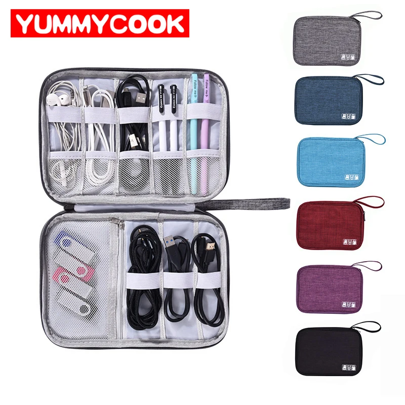  Travel Wire Bag Portable Waterproof Cable Pouch USB Electronics Charger Organizer Digital Gadget Ki