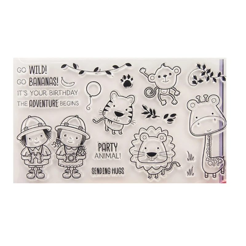 

Clear Silicone Rubber Seal Stamp for DIY Album Scrapbooking Photo Card Decor