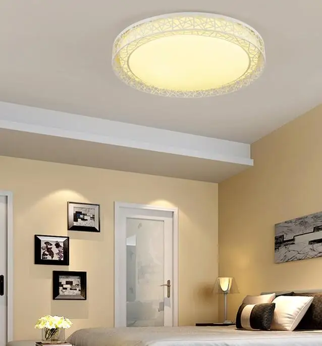 

Simple Round LED Creative personality round led ceiling modern minimalist living room lamp lighting lamp warm bedroom FG107
