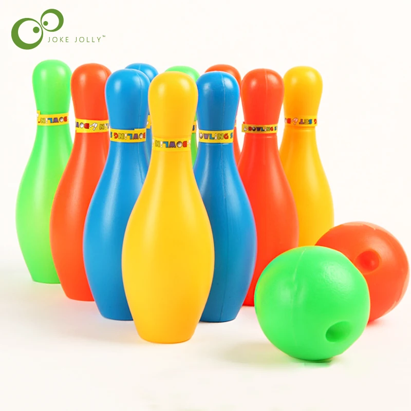 2 Sets Large size 17CM height Bowling bottle set 7cm diameter ball Set Children Colorful Sports Toy WYQ | Игрушки и хобби