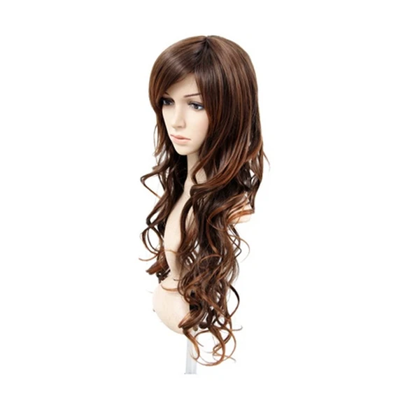 Long Wavy Curly Fashion Hair Wigs & Easy to Wash and Care For (2)