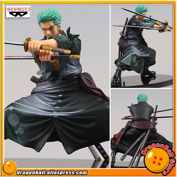 

Japan Anime "ONE PIECE" Original Banpresto SCultures BIG Zoukeiou Collection Figure - Roronoa Zoro SHINING COLOR Ver.