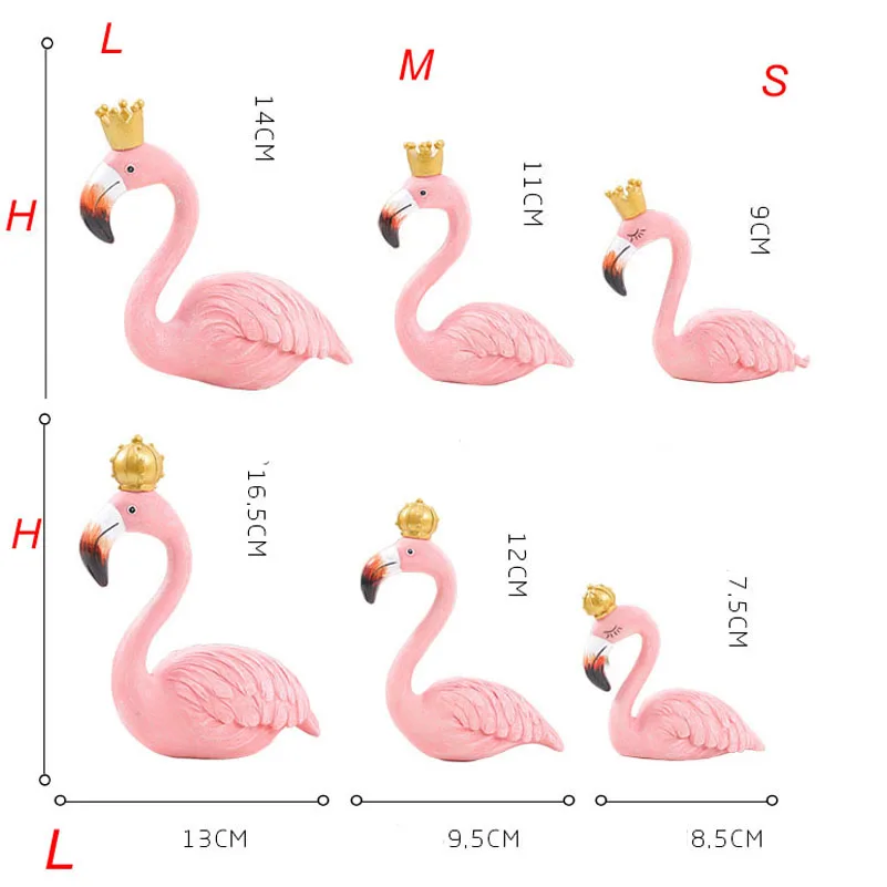 Смола Фламинго домашний декор свадебные принадлежности подарок для друга ремесло День рождения День Святого Валентина креативный подарок пара король королева INS