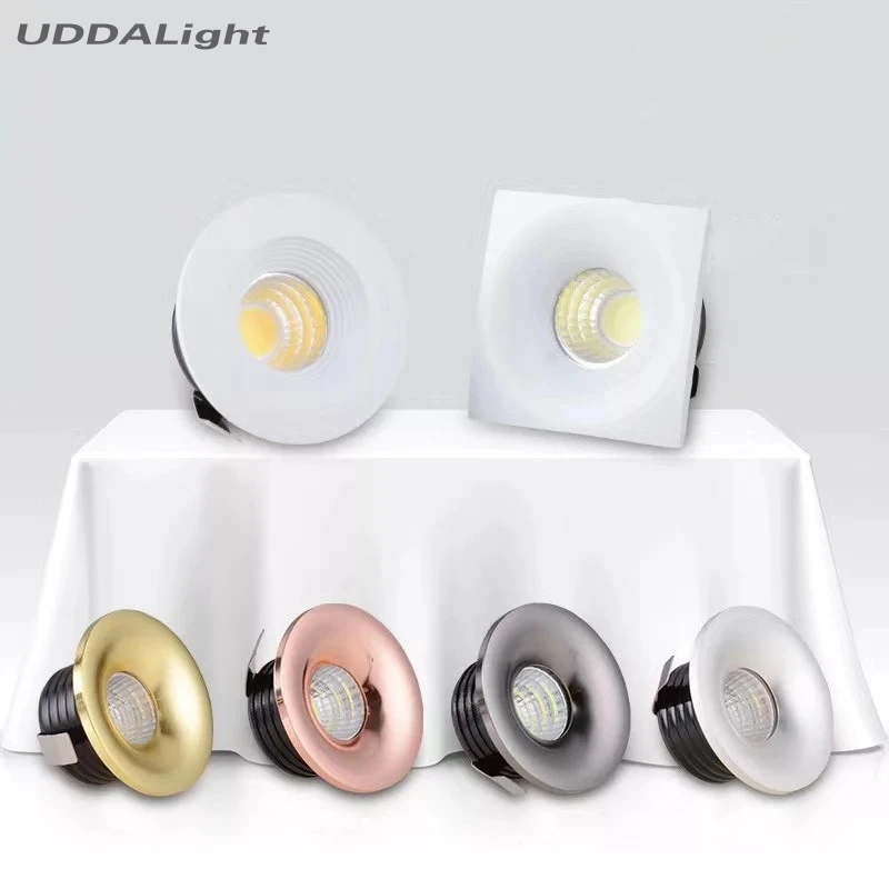 ROUND spot led 3w led lights ceiling cabinet 46*27mm cutout 35mm 30% off