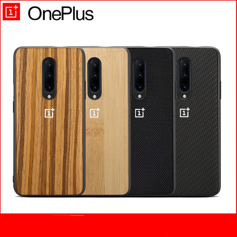 

oneplus 7 pro 6T case 5t 5 original Oneplus protective cover Nylon Karbon bumper back cover one plus 6 6t bamboo rosewood cases